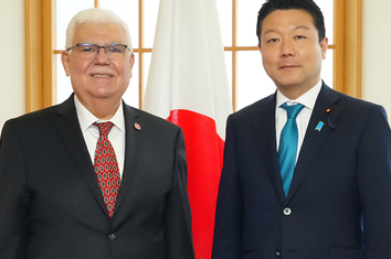 COURTESY VISIT TO HONDA TARO, PARLIAMENTARY VICE-MINISTER FOR FOREIGN AFFAIRS